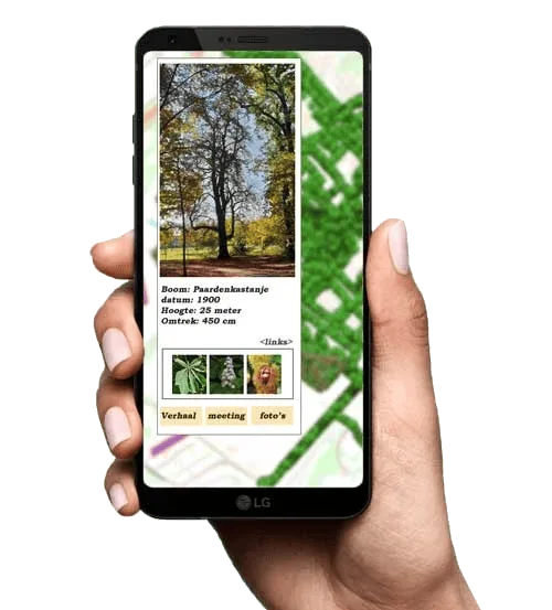 app bomen op de kaart groener worden van nederland
